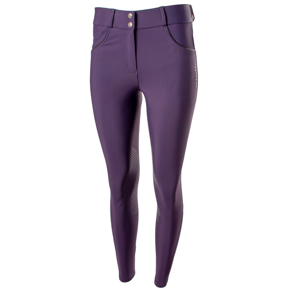 KL Select Gabrielle Knee Patch Ladies Breech - Blackberry